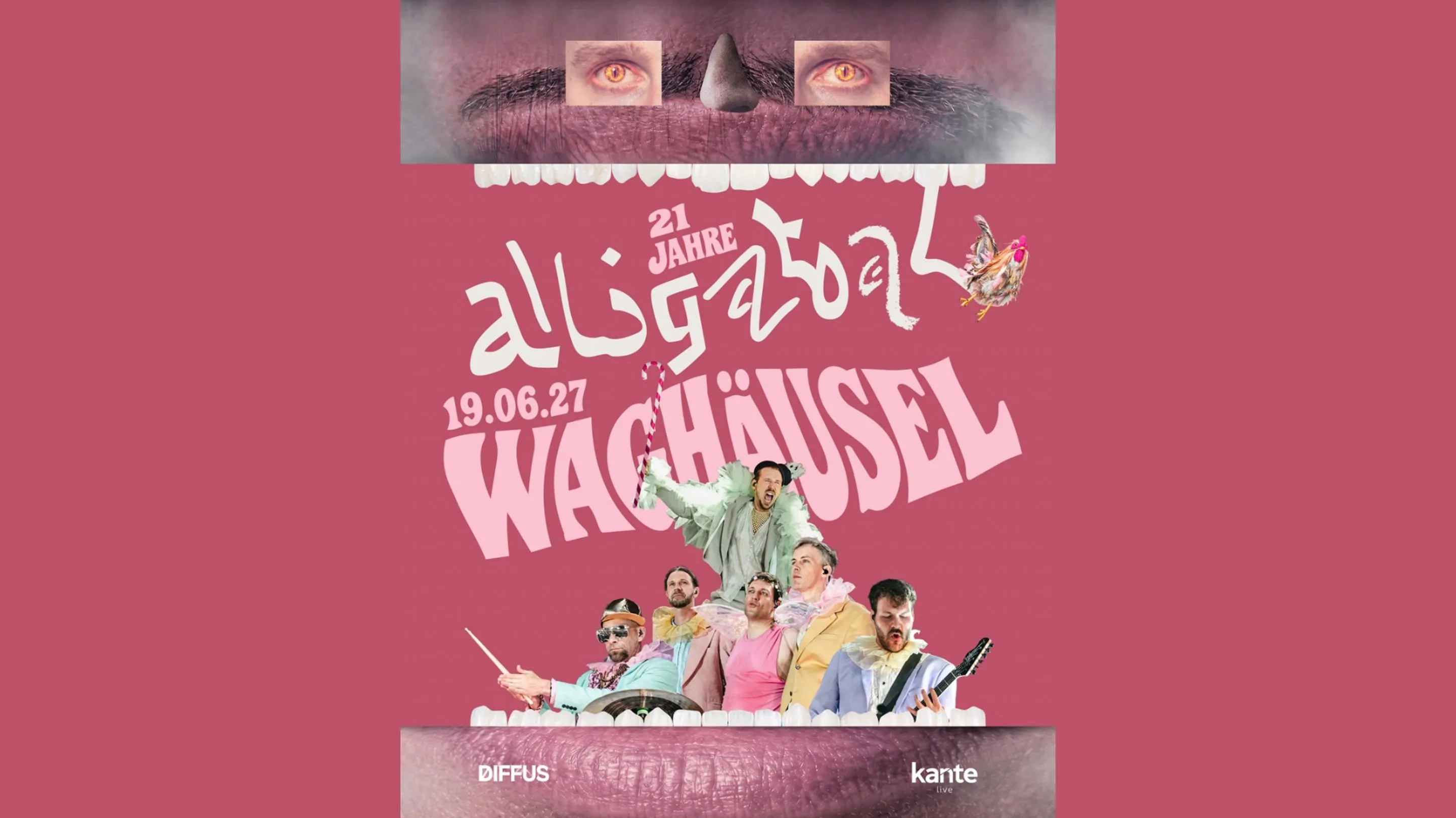 Plakat 21 Jahre Alligatoah, 19.06.2027 in Waghäusel